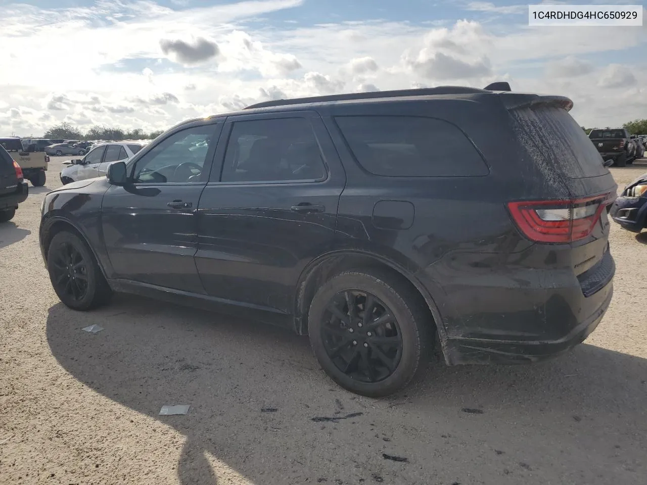 1C4RDHDG4HC650929 2017 Dodge Durango Gt