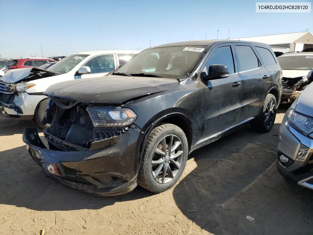 1C4RDJDG2HC828120 2017 Dodge Durango Gt