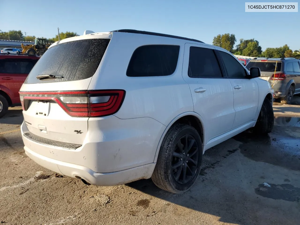 2017 Dodge Durango R/T VIN: 1C4SDJCT5HC871270 Lot: 73223524