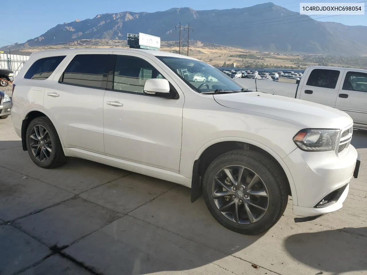 2017 Dodge Durango Gt VIN: 1C4RDJDGXHC698054 Lot: 73427644