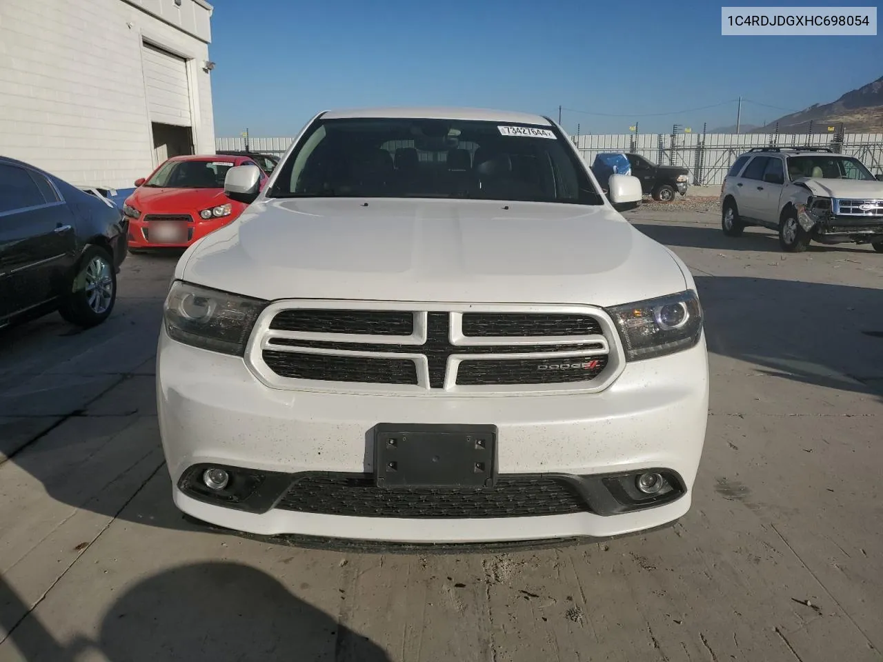 2017 Dodge Durango Gt VIN: 1C4RDJDGXHC698054 Lot: 73427644