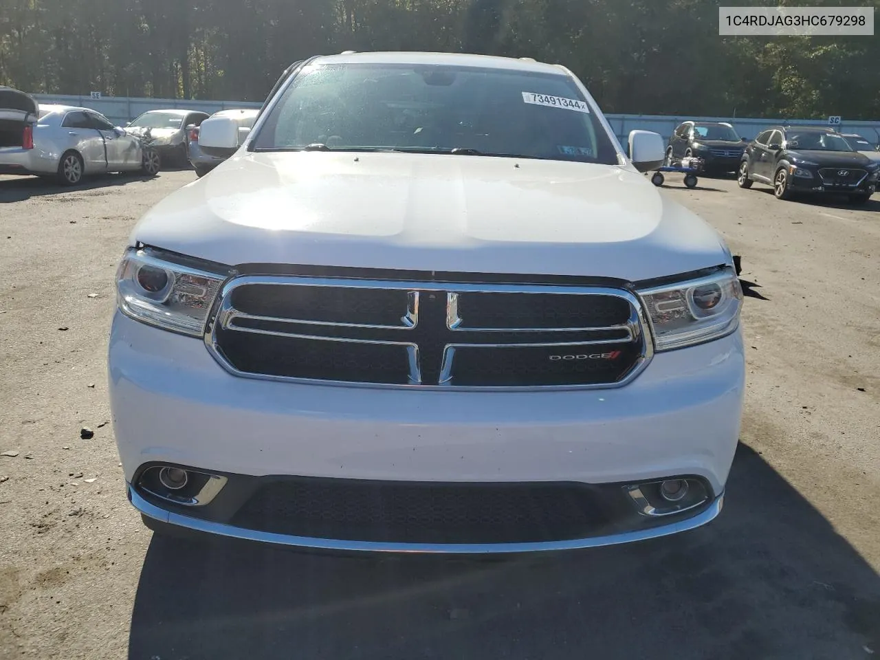 2017 Dodge Durango Sxt VIN: 1C4RDJAG3HC679298 Lot: 73491344