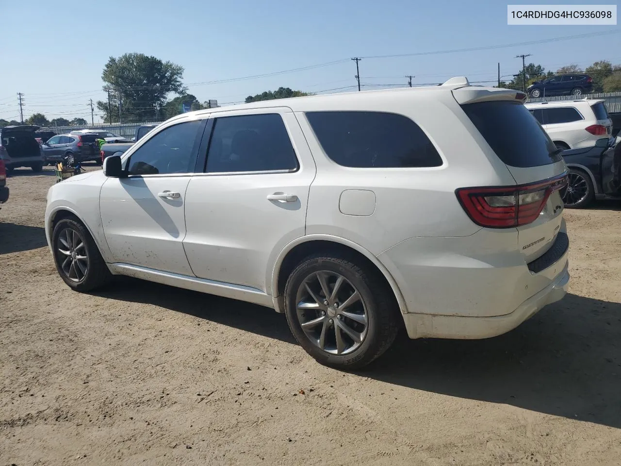 2017 Dodge Durango Gt VIN: 1C4RDHDG4HC936098 Lot: 73657844