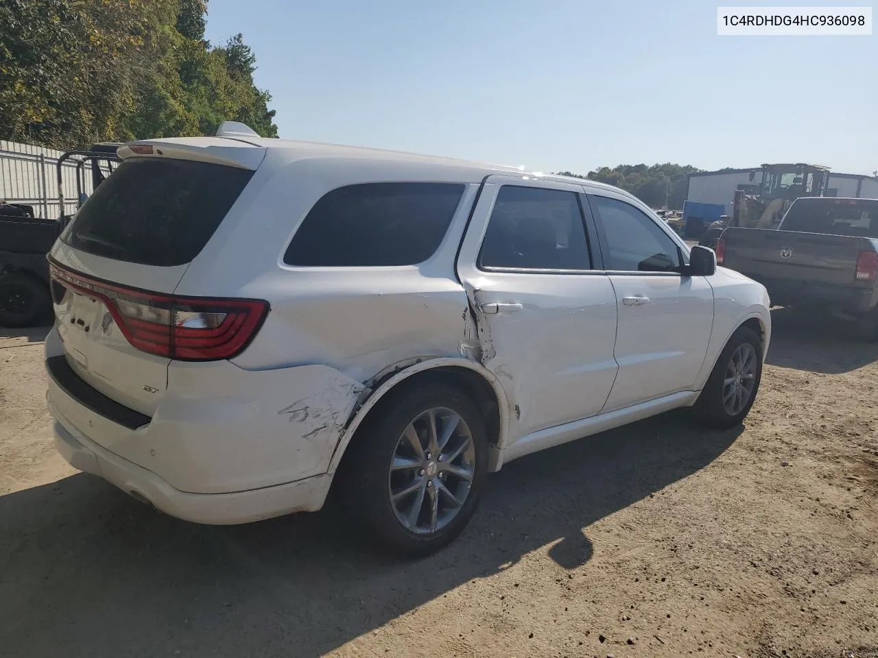 2017 Dodge Durango Gt VIN: 1C4RDHDG4HC936098 Lot: 73657844