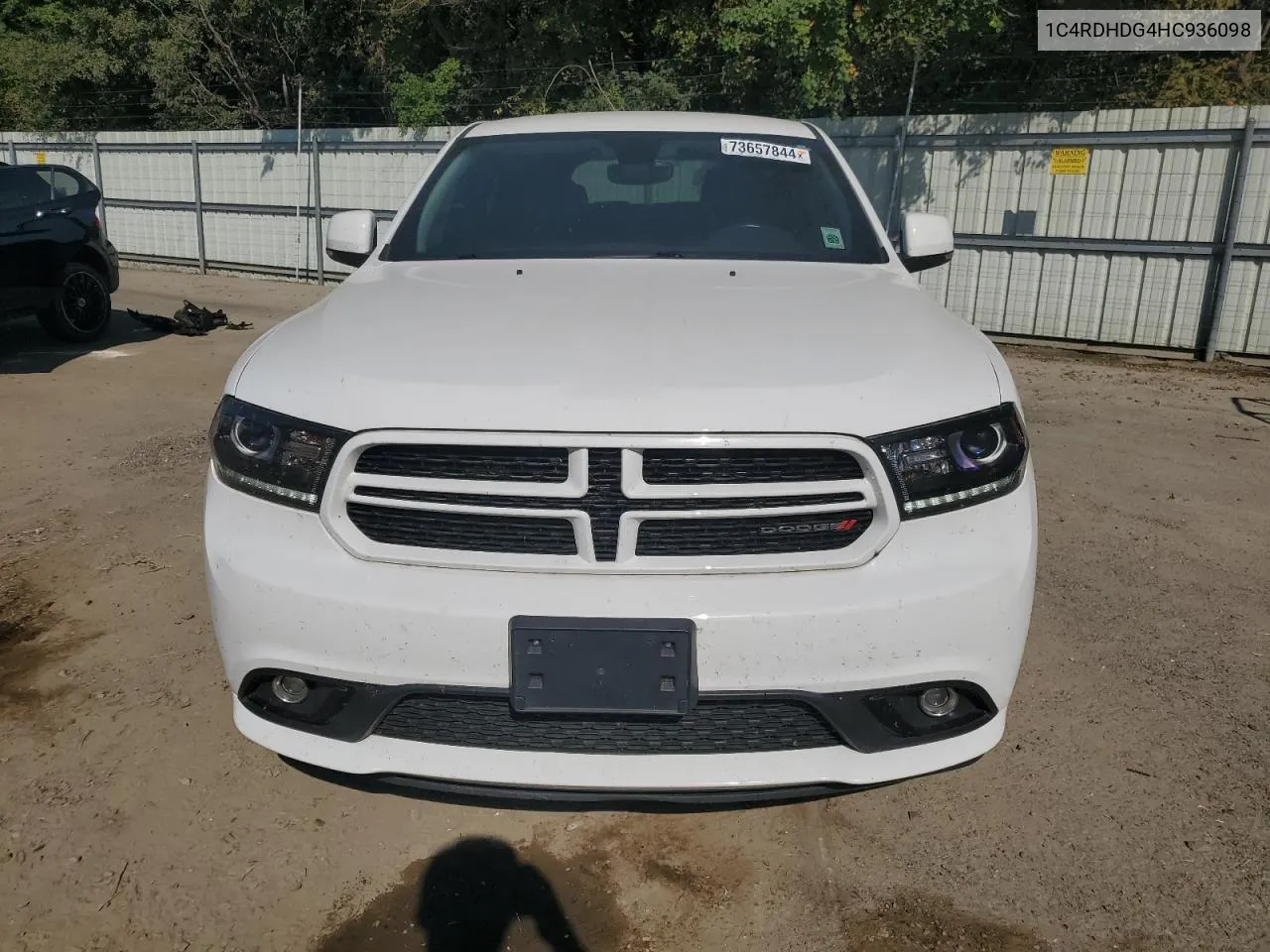 2017 Dodge Durango Gt VIN: 1C4RDHDG4HC936098 Lot: 73657844