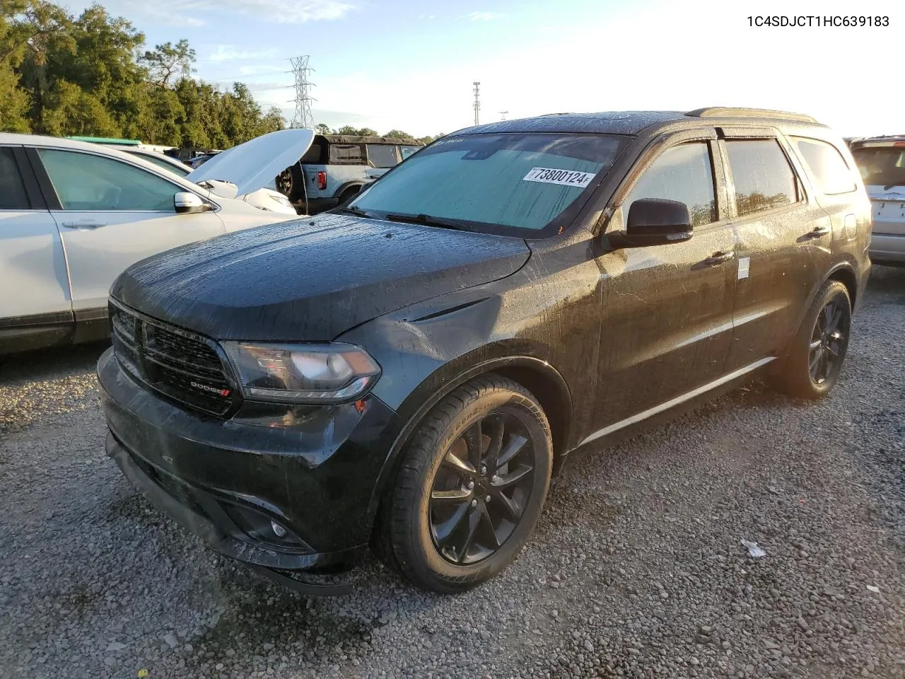 2017 Dodge Durango R/T VIN: 1C4SDJCT1HC639183 Lot: 73800124