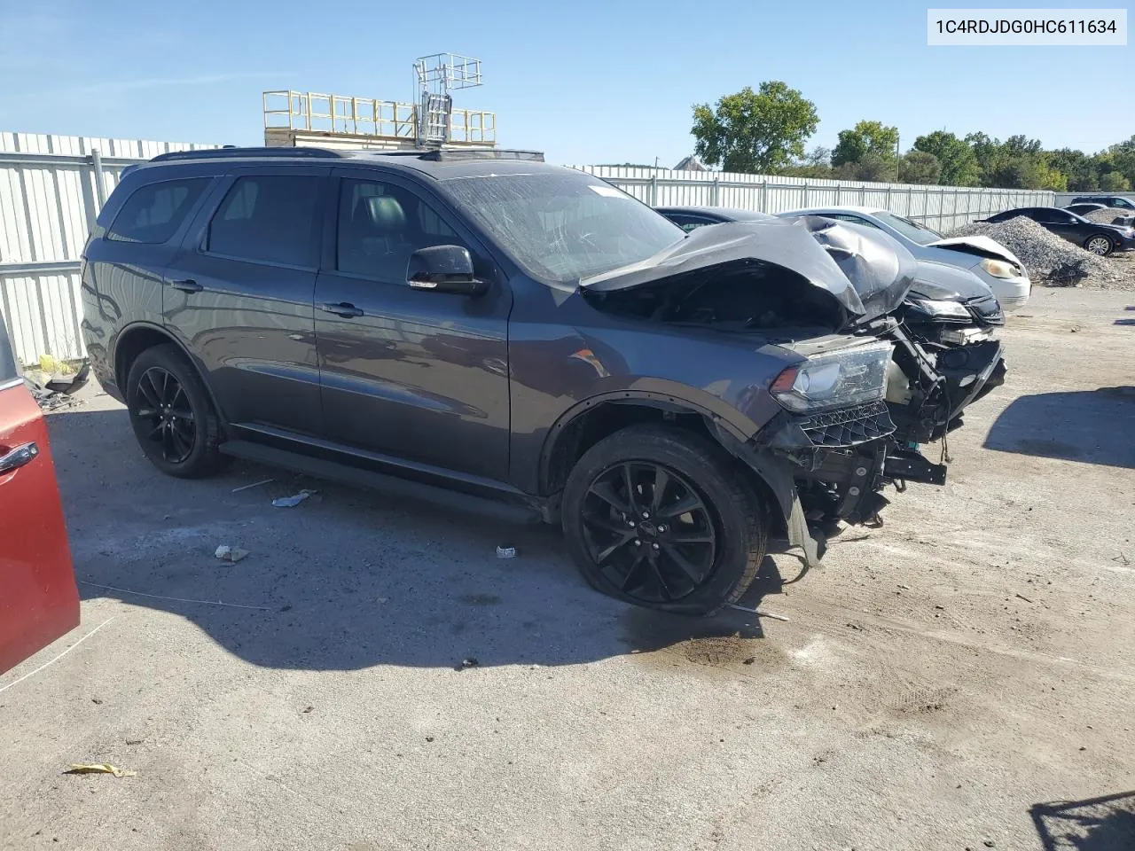 2017 Dodge Durango Gt VIN: 1C4RDJDG0HC611634 Lot: 74110754