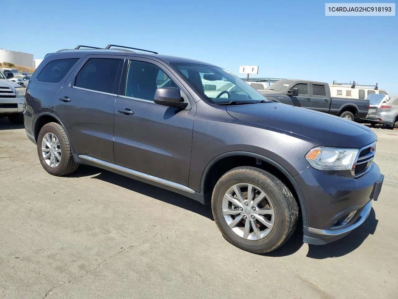 2017 Dodge Durango Sxt VIN: 1C4RDJAG2HC918193 Lot: 74144244