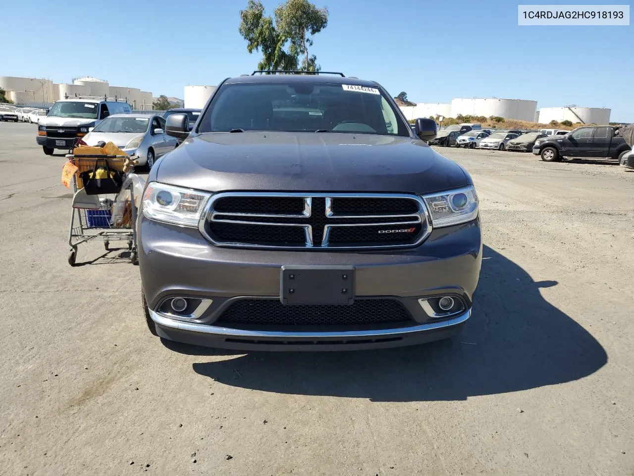 2017 Dodge Durango Sxt VIN: 1C4RDJAG2HC918193 Lot: 74144244