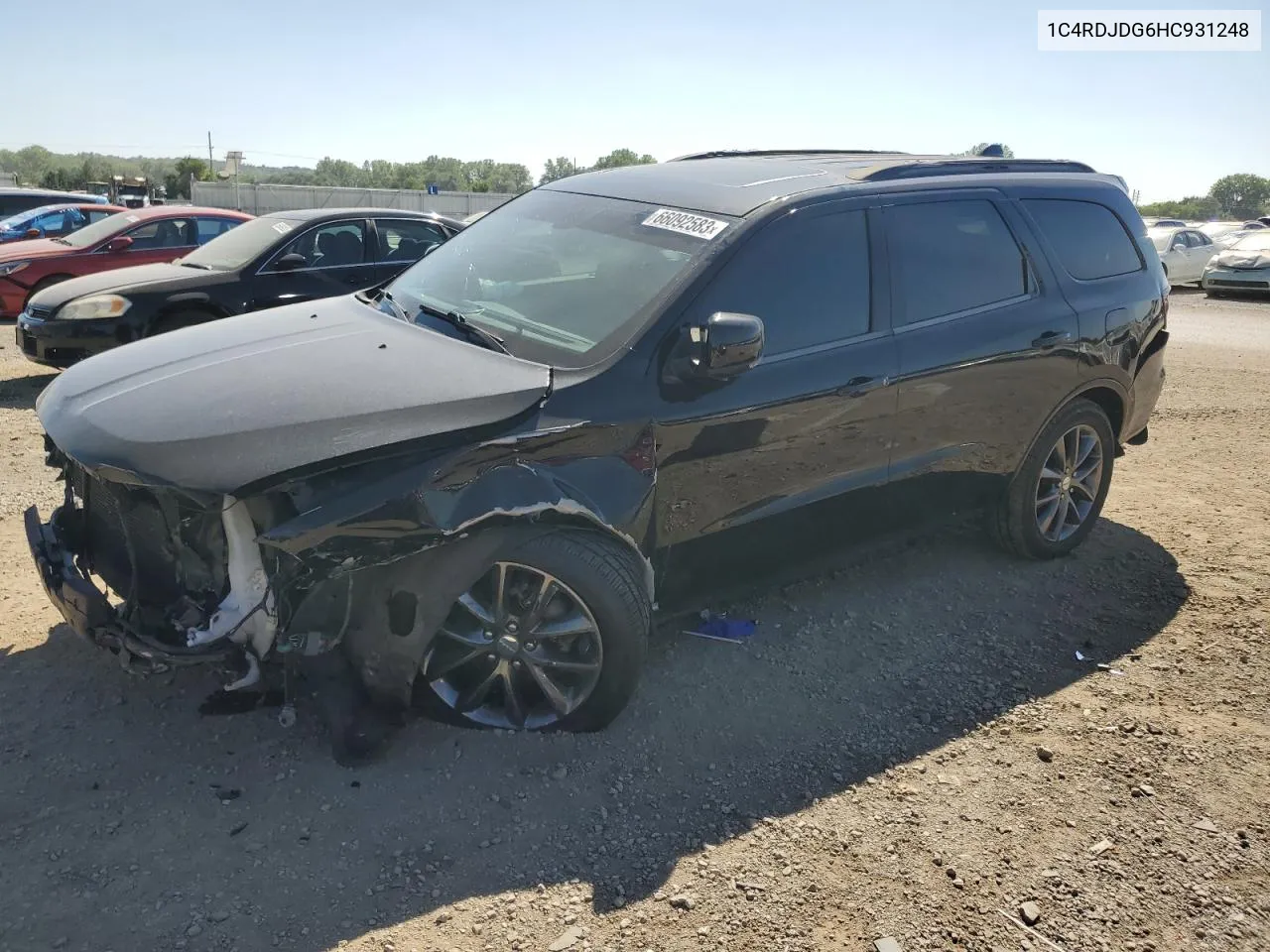 2017 Dodge Durango Gt VIN: 1C4RDJDG6HC931248 Lot: 74193174