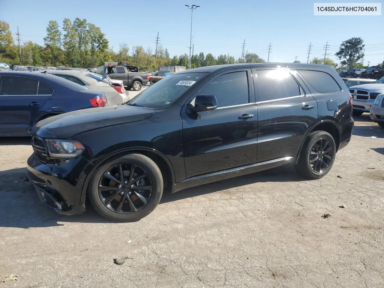 2017 Dodge Durango R/T VIN: 1C4SDJCT6HC704061 Lot: 74509004