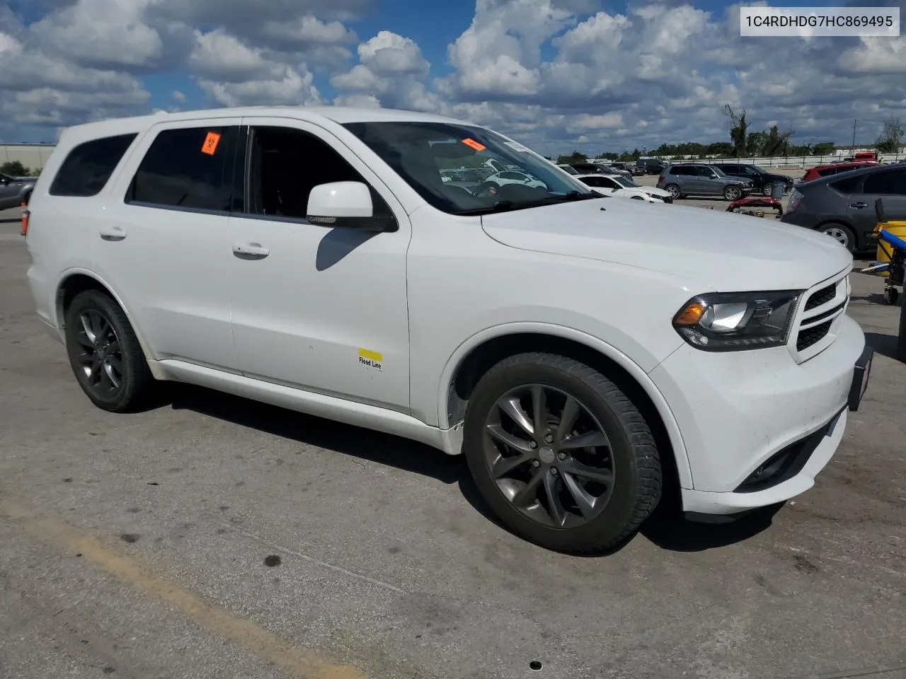 2017 Dodge Durango Gt VIN: 1C4RDHDG7HC869495 Lot: 74576444