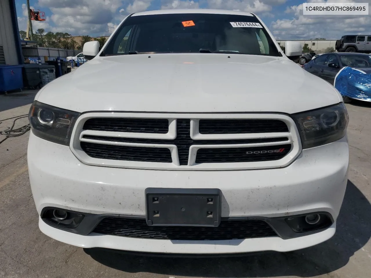 2017 Dodge Durango Gt VIN: 1C4RDHDG7HC869495 Lot: 74576444