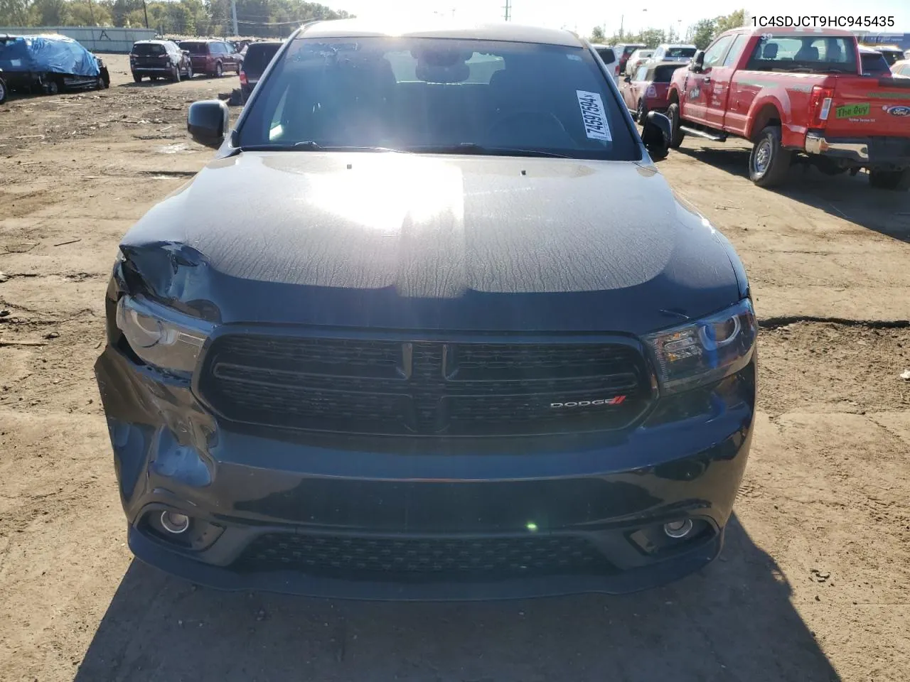 2017 Dodge Durango R/T VIN: 1C4SDJCT9HC945435 Lot: 74597594