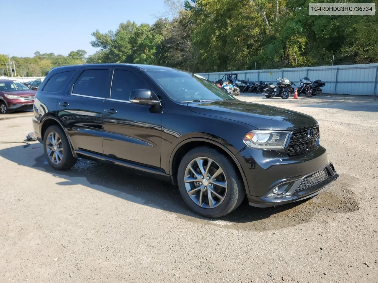 2017 Dodge Durango Gt VIN: 1C4RDHDG3HC736734 Lot: 74629324