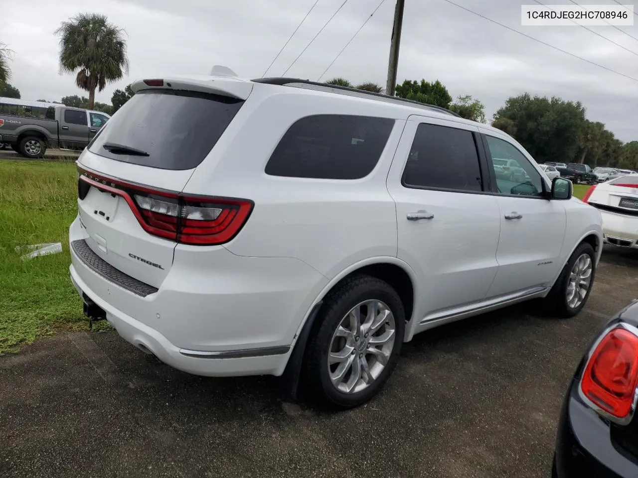 2017 Dodge Durango Citadel VIN: 1C4RDJEG2HC708946 Lot: 74666974