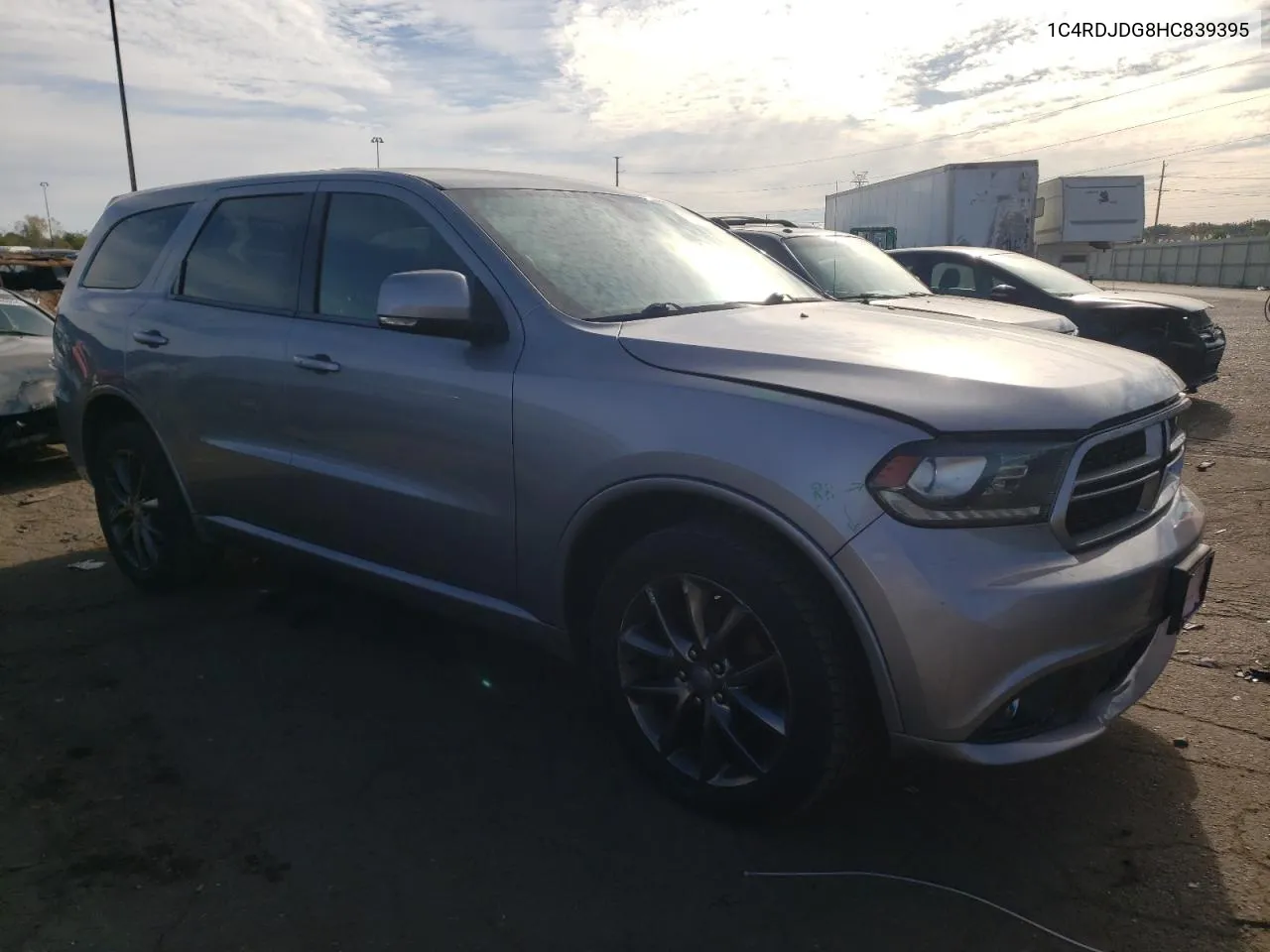 1C4RDJDG8HC839395 2017 Dodge Durango Gt