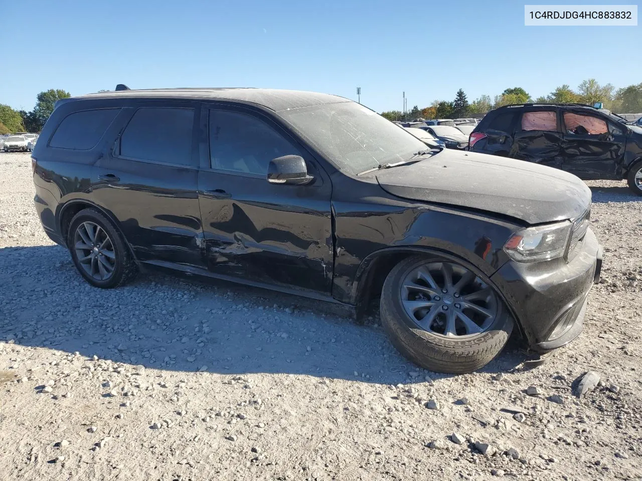 2017 Dodge Durango Gt VIN: 1C4RDJDG4HC883832 Lot: 74964664