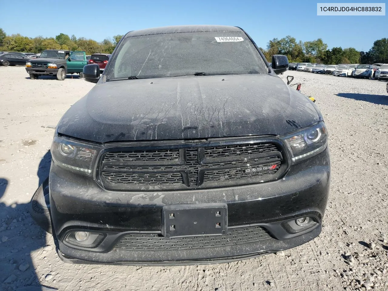 2017 Dodge Durango Gt VIN: 1C4RDJDG4HC883832 Lot: 74964664