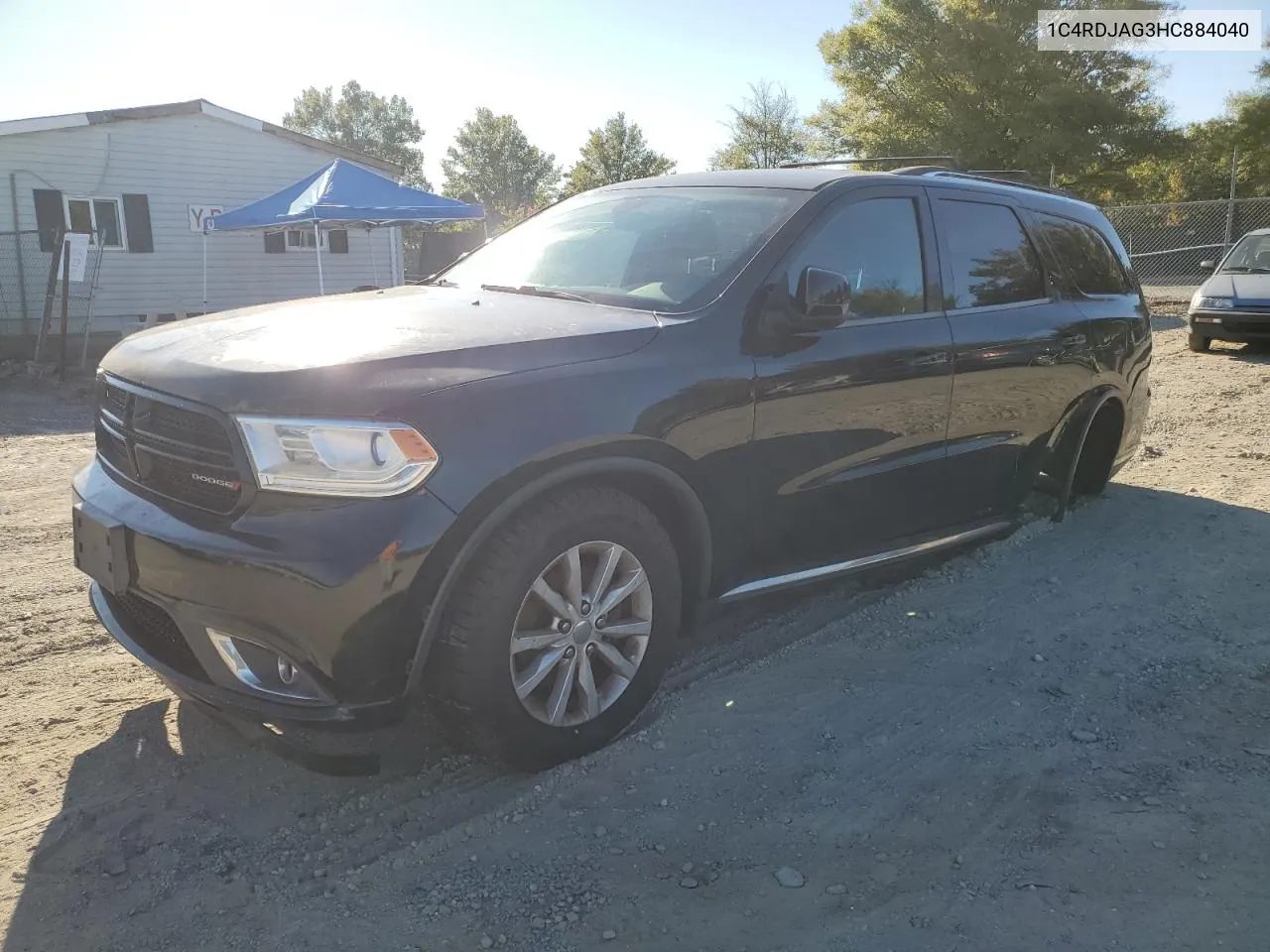 2017 Dodge Durango Sxt VIN: 1C4RDJAG3HC884040 Lot: 75099844