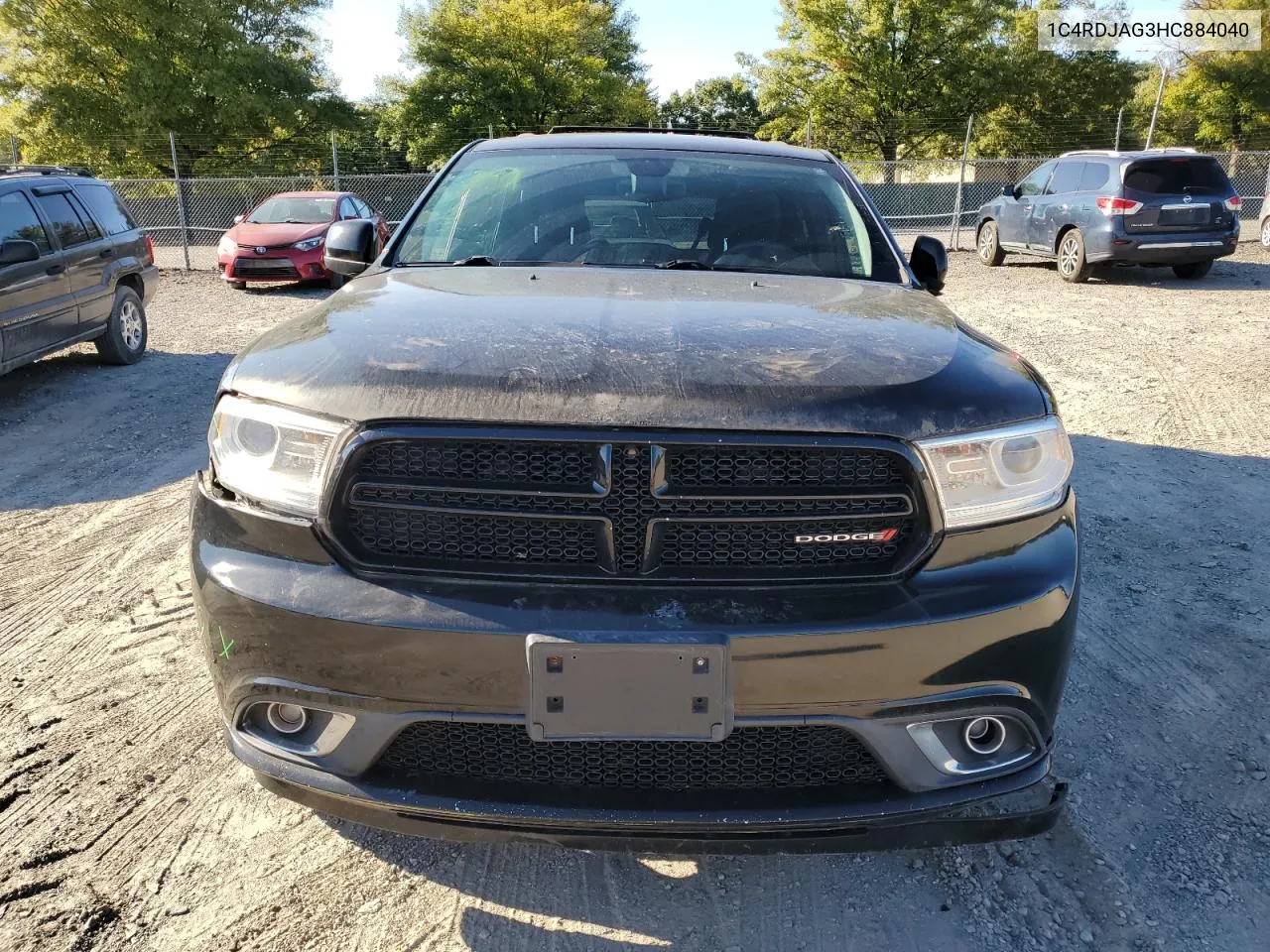 2017 Dodge Durango Sxt VIN: 1C4RDJAG3HC884040 Lot: 75099844