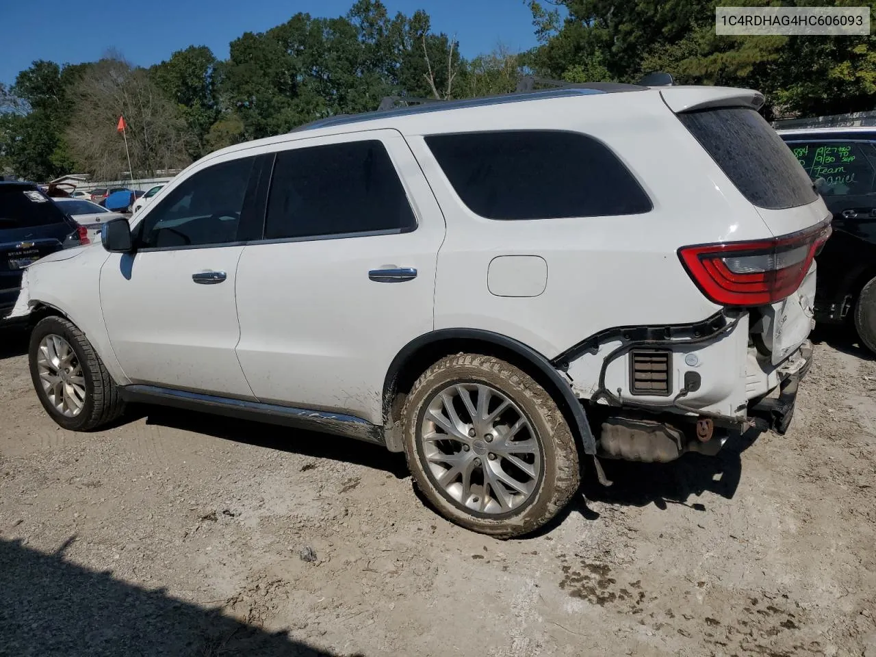 2017 Dodge Durango Sxt VIN: 1C4RDHAG4HC606093 Lot: 75258684