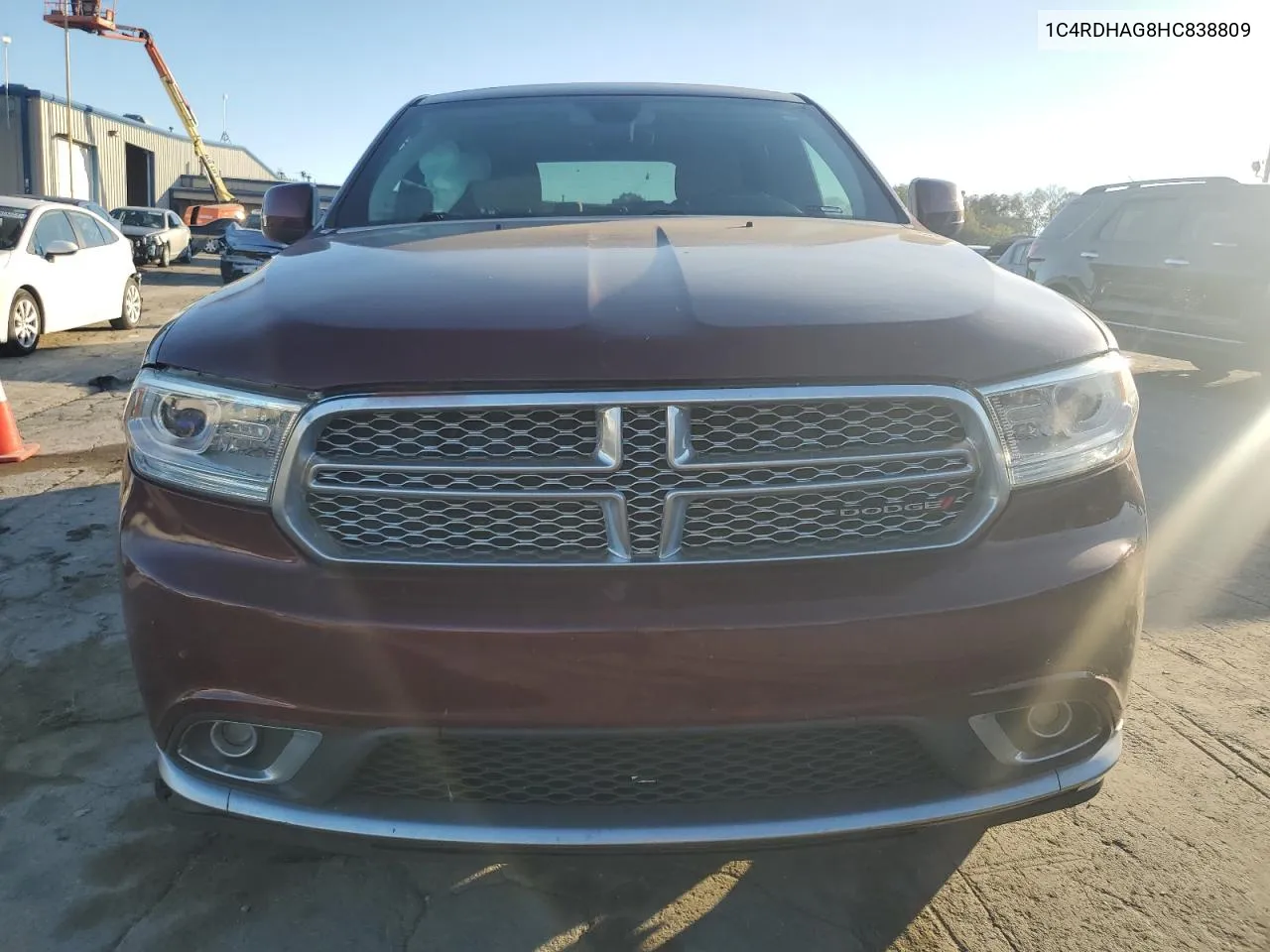 2017 Dodge Durango Sxt VIN: 1C4RDHAG8HC838809 Lot: 75265284