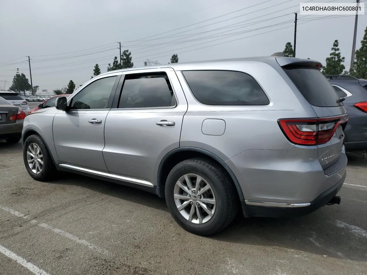 2017 Dodge Durango Sxt VIN: 1C4RDHAG8HC600801 Lot: 75545184