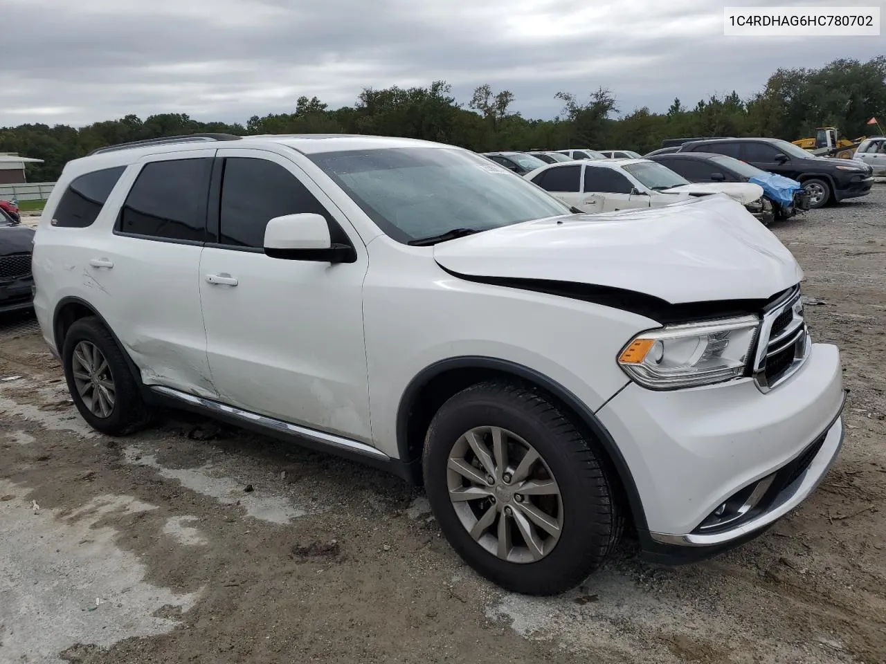 2017 Dodge Durango Sxt VIN: 1C4RDHAG6HC780702 Lot: 75589614