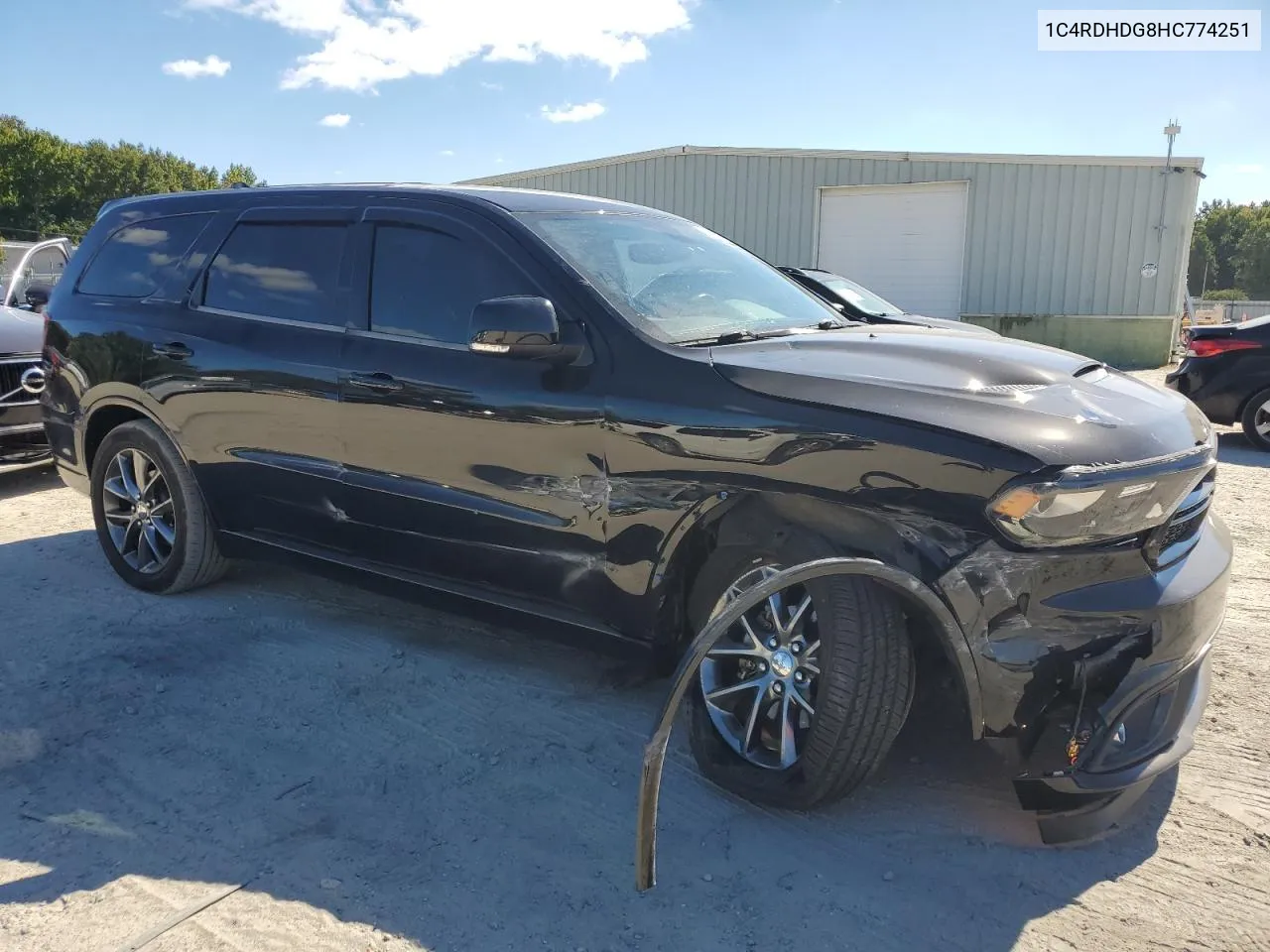 2017 Dodge Durango Gt VIN: 1C4RDHDG8HC774251 Lot: 75596254