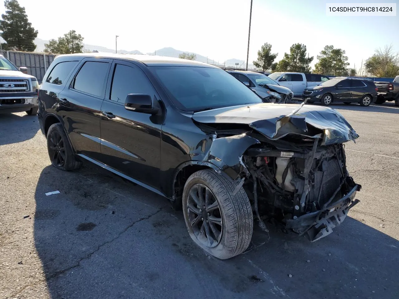 2017 Dodge Durango R/T VIN: 1C4SDHCT9HC814224 Lot: 75688374