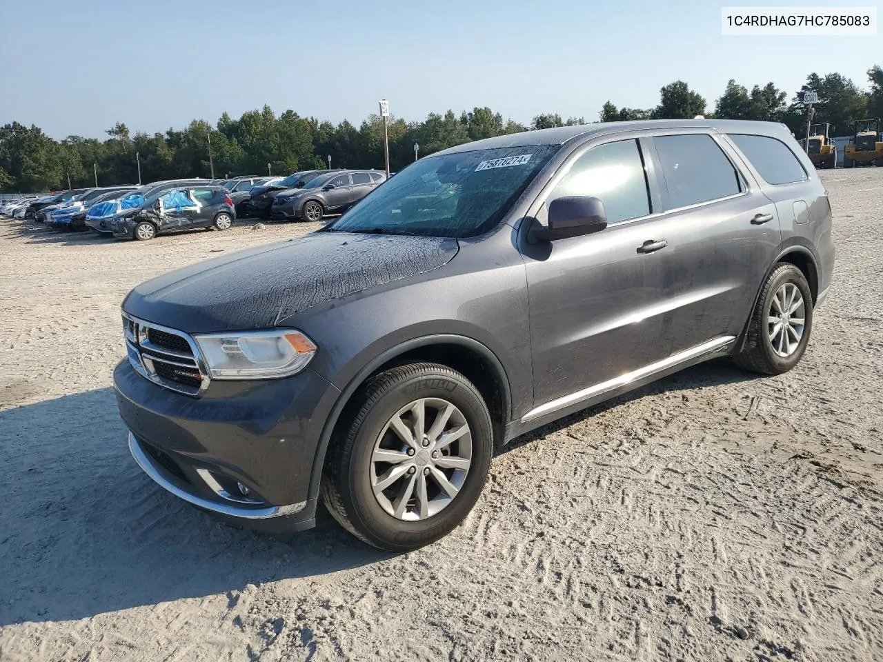 2017 Dodge Durango Sxt VIN: 1C4RDHAG7HC785083 Lot: 75878274