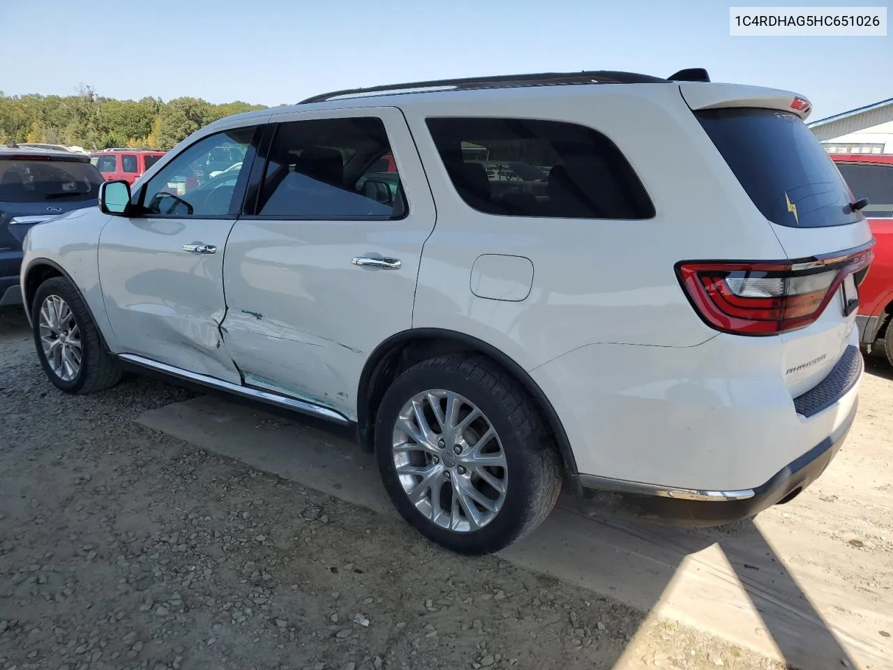 2017 Dodge Durango Sxt VIN: 1C4RDHAG5HC651026 Lot: 76002514