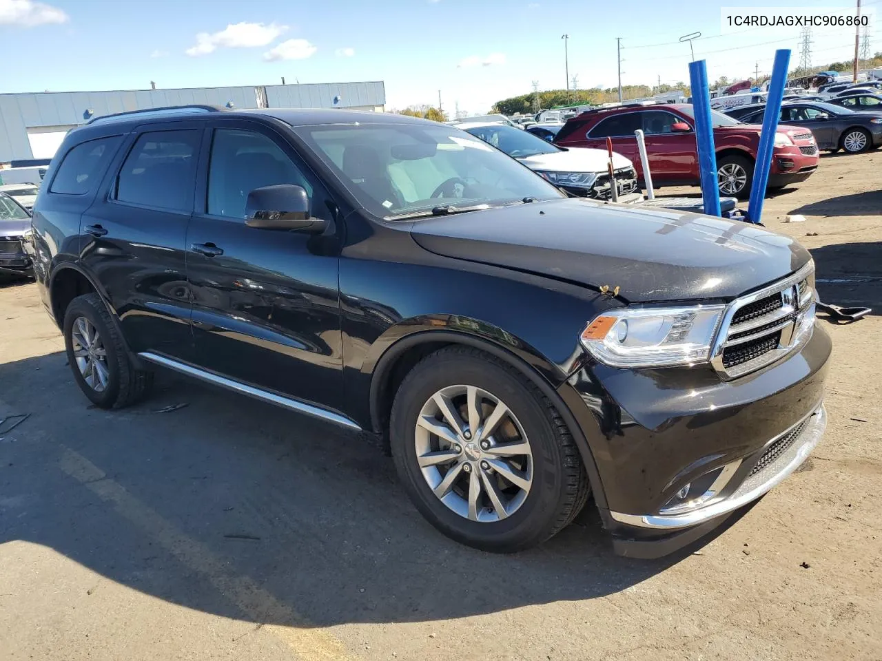 2017 Dodge Durango Sxt VIN: 1C4RDJAGXHC906860 Lot: 76233824