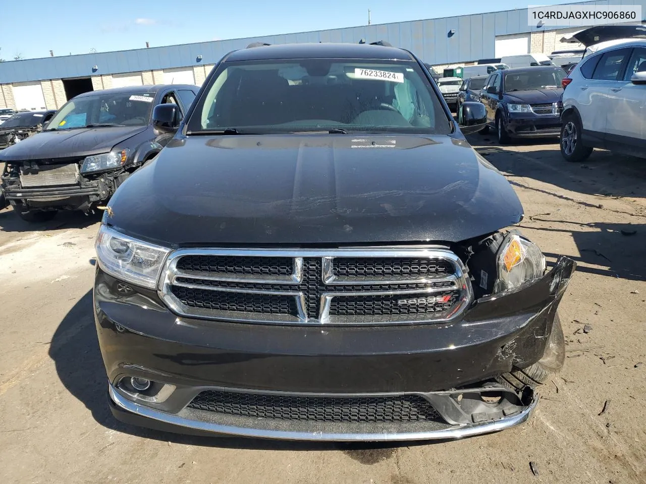 2017 Dodge Durango Sxt VIN: 1C4RDJAGXHC906860 Lot: 76233824