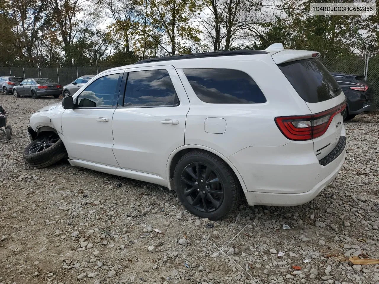 2017 Dodge Durango Gt VIN: 1C4RDJDG3HC652856 Lot: 76343764