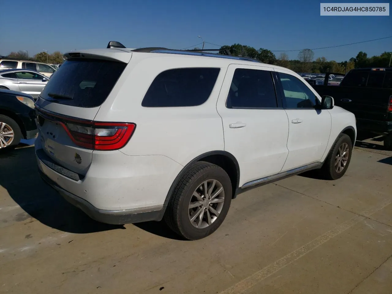 2017 Dodge Durango Sxt VIN: 1C4RDJAG4HC850785 Lot: 76446194