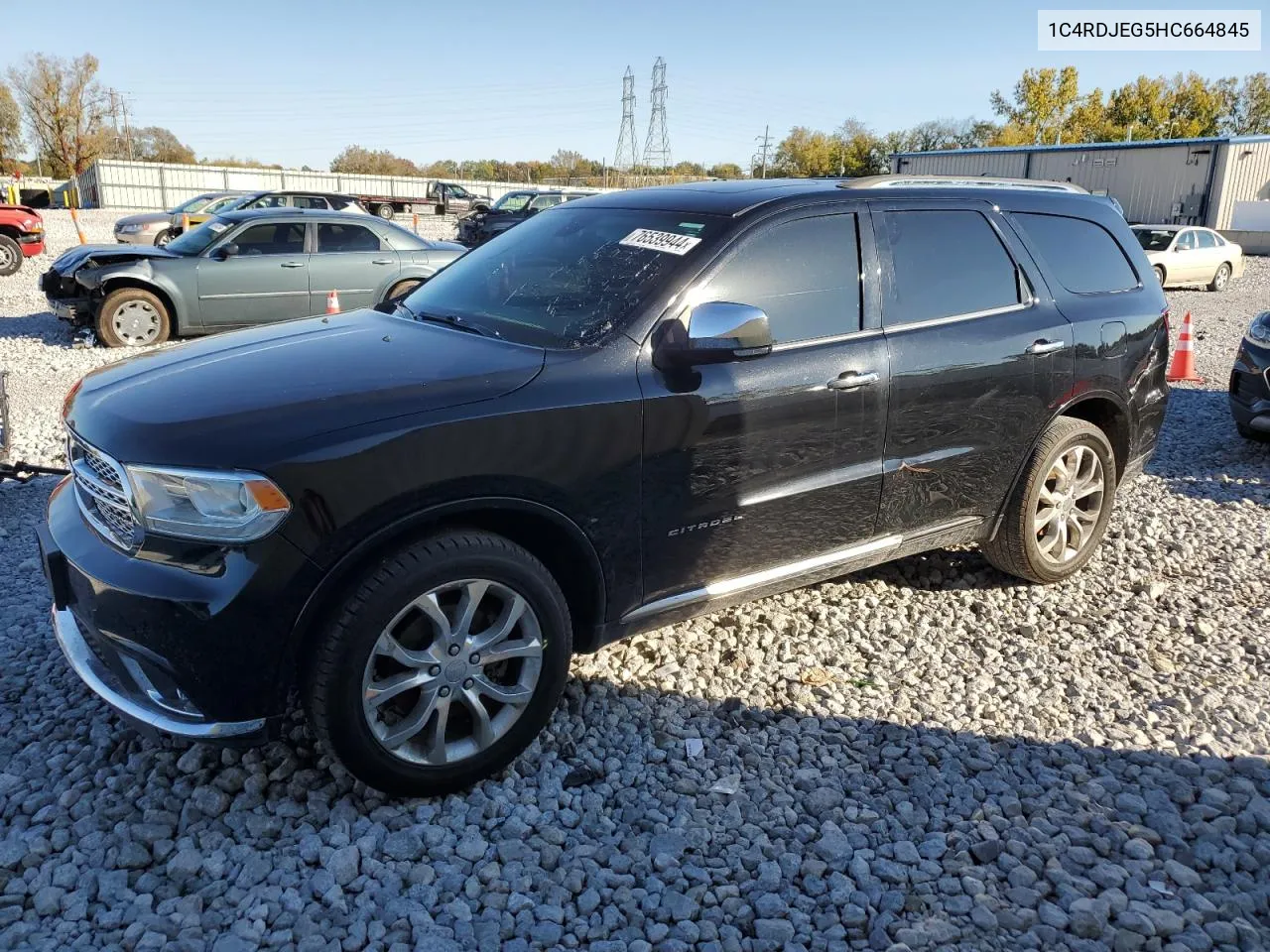 2017 Dodge Durango Citadel VIN: 1C4RDJEG5HC664845 Lot: 76539944