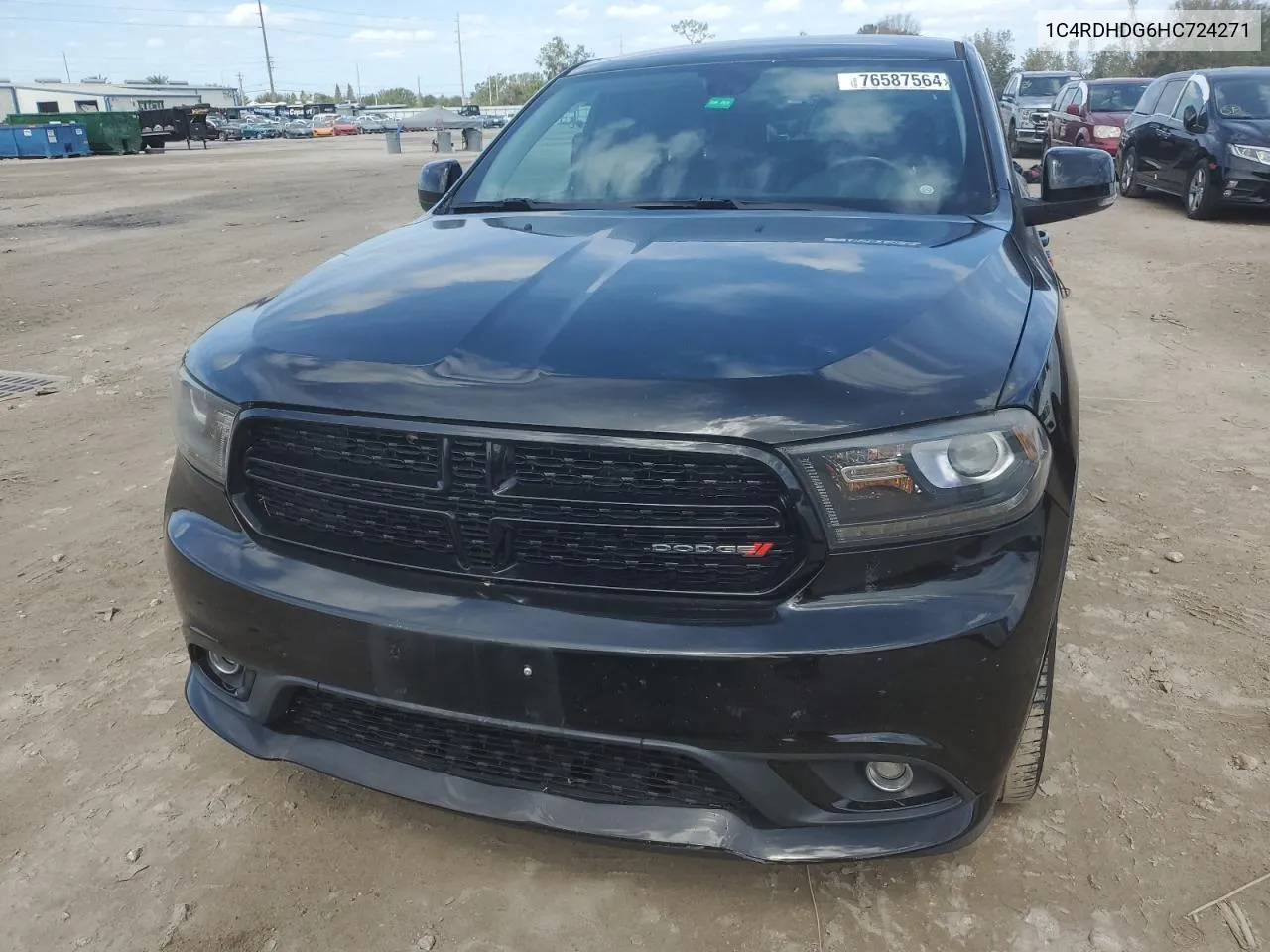 2017 Dodge Durango Gt VIN: 1C4RDHDG6HC724271 Lot: 76587564