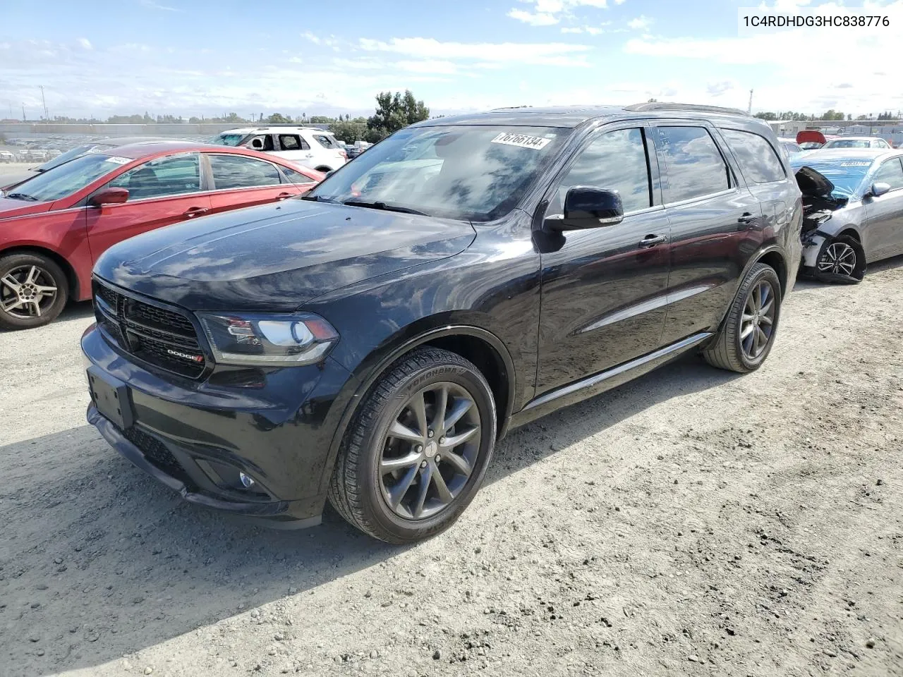 1C4RDHDG3HC838776 2017 Dodge Durango Gt