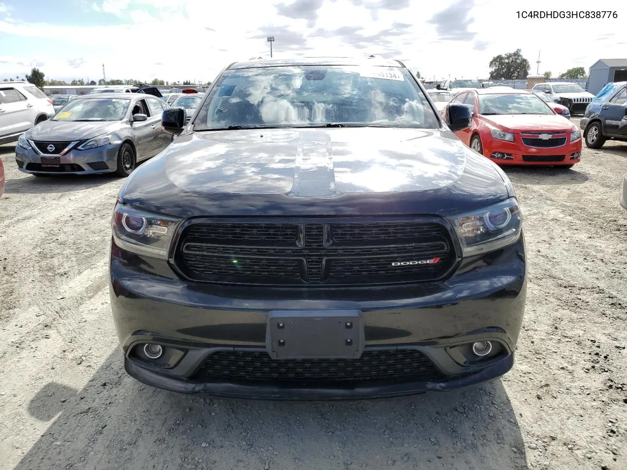 2017 Dodge Durango Gt VIN: 1C4RDHDG3HC838776 Lot: 76766134