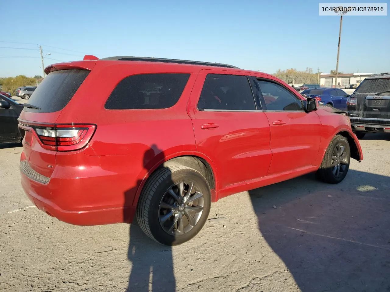 2017 Dodge Durango Gt VIN: 1C4RDJDG7HC878916 Lot: 76978414