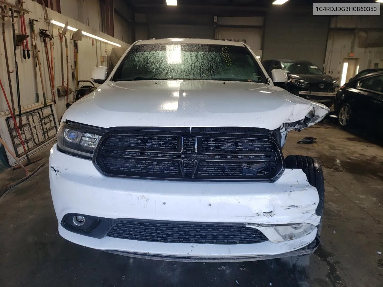 2017 Dodge Durango Gt VIN: 1C4RDJDG3HC860350 Lot: 77255974