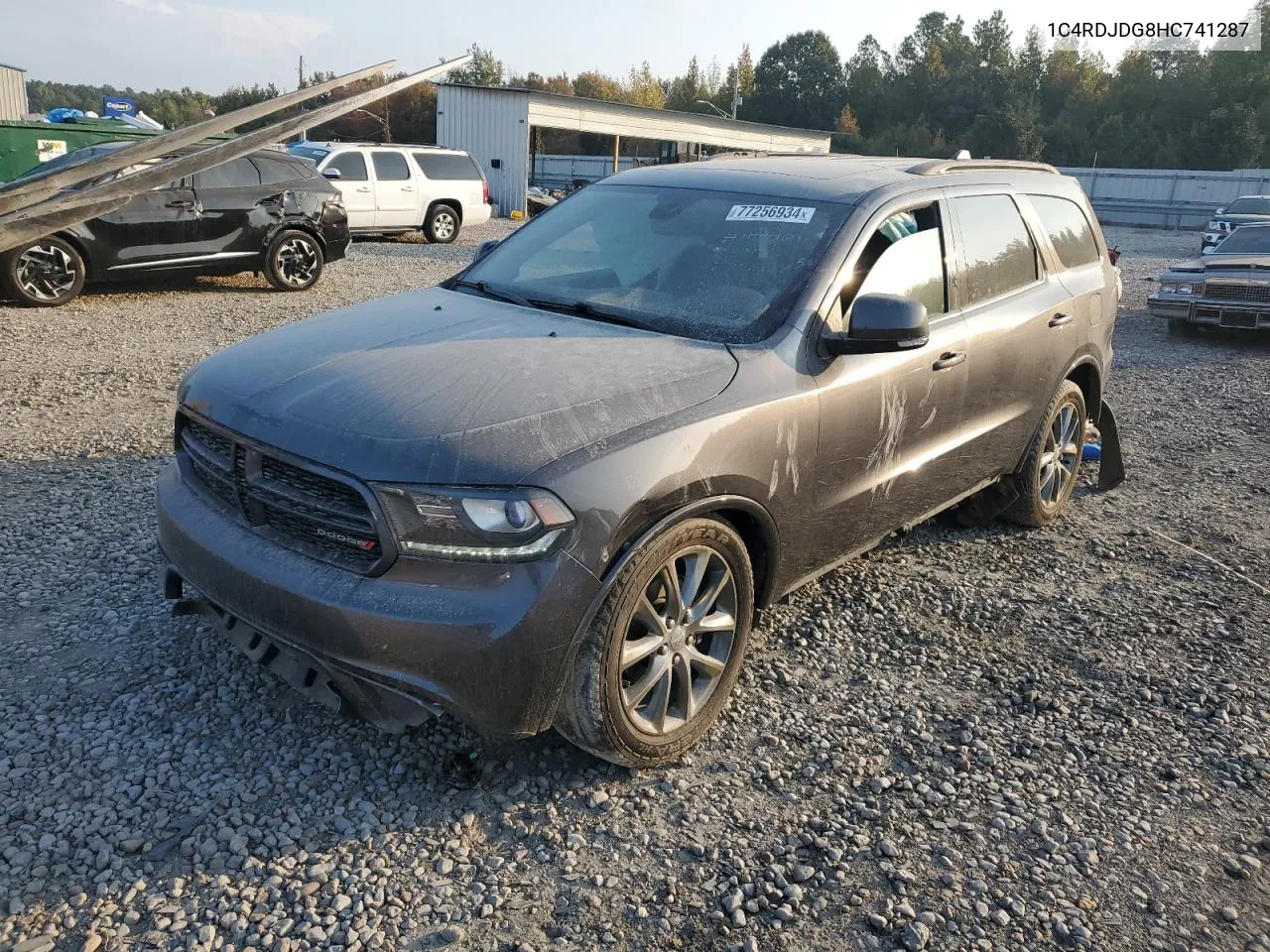 2017 Dodge Durango Gt VIN: 1C4RDJDG8HC741287 Lot: 77256934