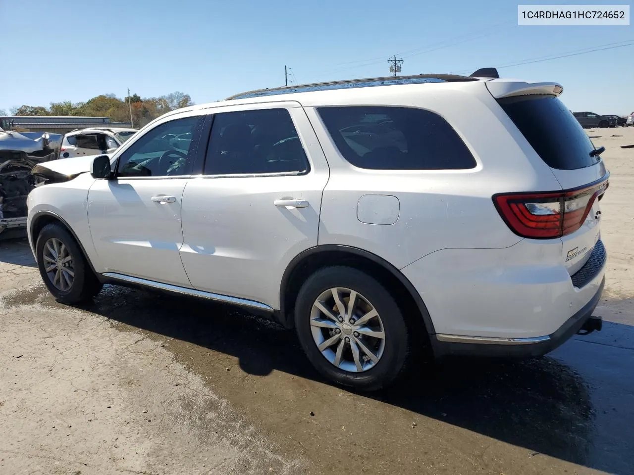 2017 Dodge Durango Sxt VIN: 1C4RDHAG1HC724652 Lot: 77320244