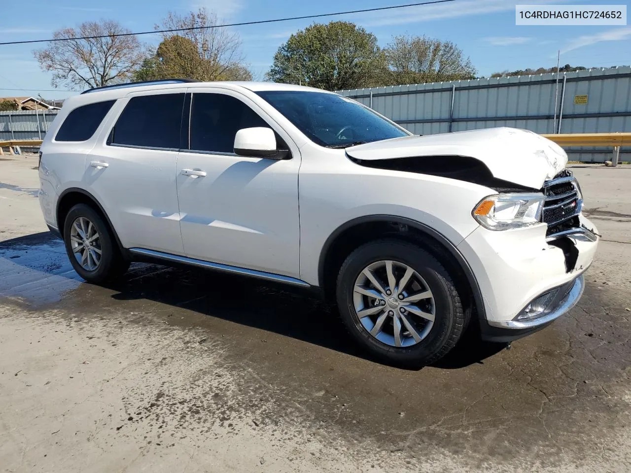 2017 Dodge Durango Sxt VIN: 1C4RDHAG1HC724652 Lot: 77320244