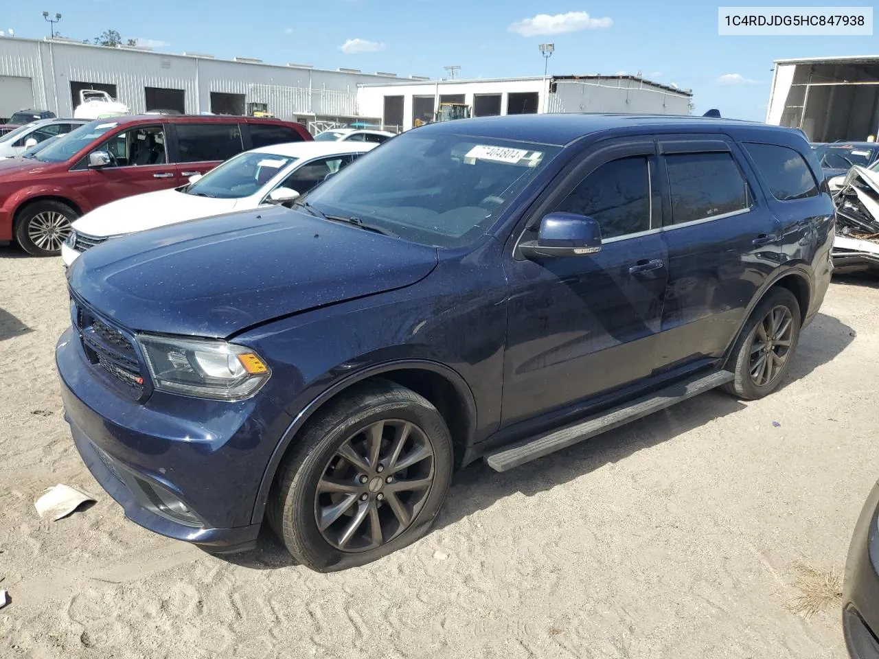 2017 Dodge Durango Gt VIN: 1C4RDJDG5HC847938 Lot: 77404804