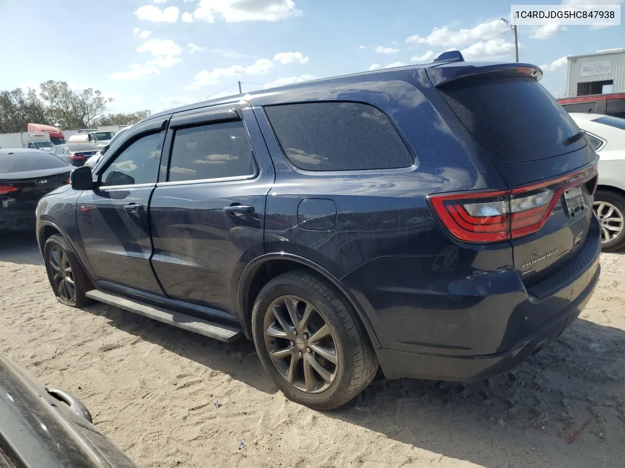 2017 Dodge Durango Gt VIN: 1C4RDJDG5HC847938 Lot: 77404804