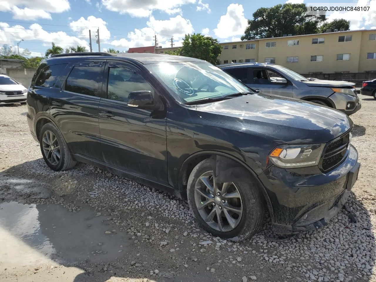 2017 Dodge Durango Gt VIN: 1C4RDJDG0HC848107 Lot: 77466804