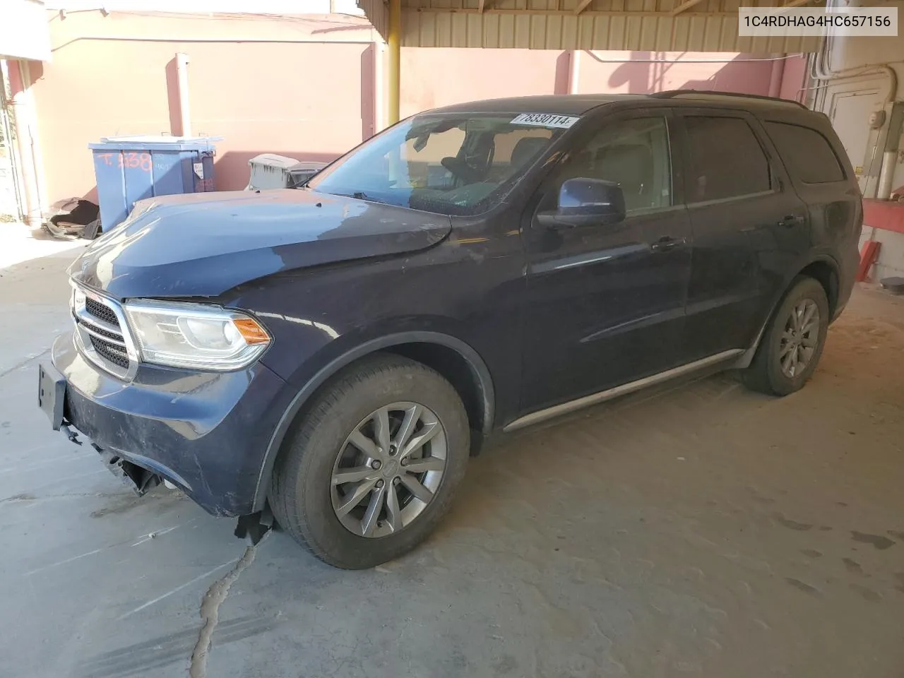 2017 Dodge Durango Sxt VIN: 1C4RDHAG4HC657156 Lot: 78330114